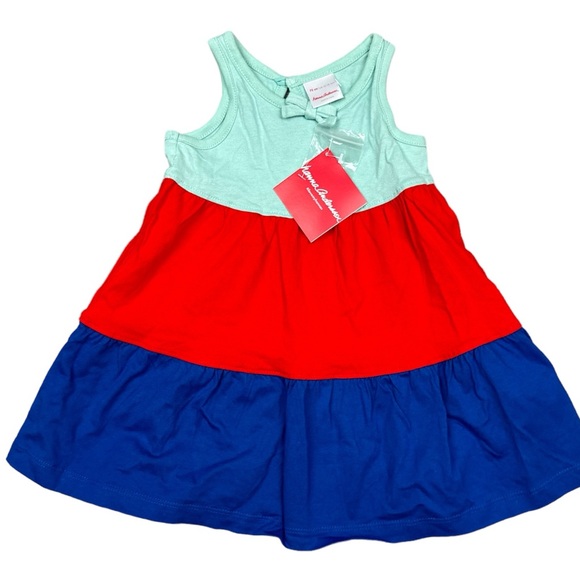 12/18 Month NWT Organic Hanna Andersson Colorblock Dress - Picture 1 of 6
